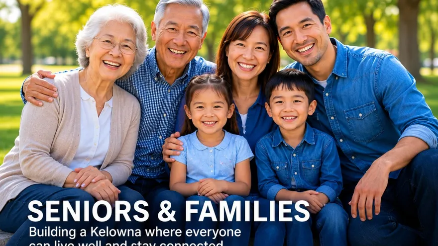 Seniors & Families: Building a Kelowna where everyone can live well and stay connected.