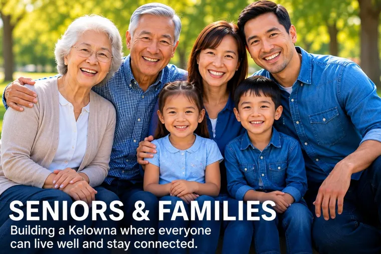 Seniors & Families: Building a Kelowna where everyone can live well and stay connected.